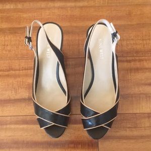 Nine West cork wedge